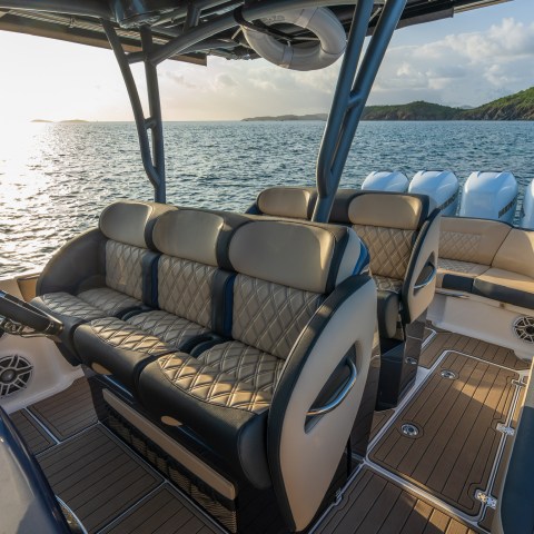 a boat is docked next to a body of water